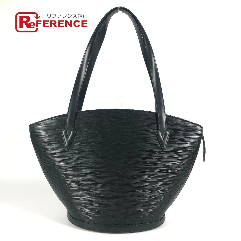 LOUIS VUITTON Epi Saint Jacques Shopping Shoulder Tote Bag Leather Noir Black